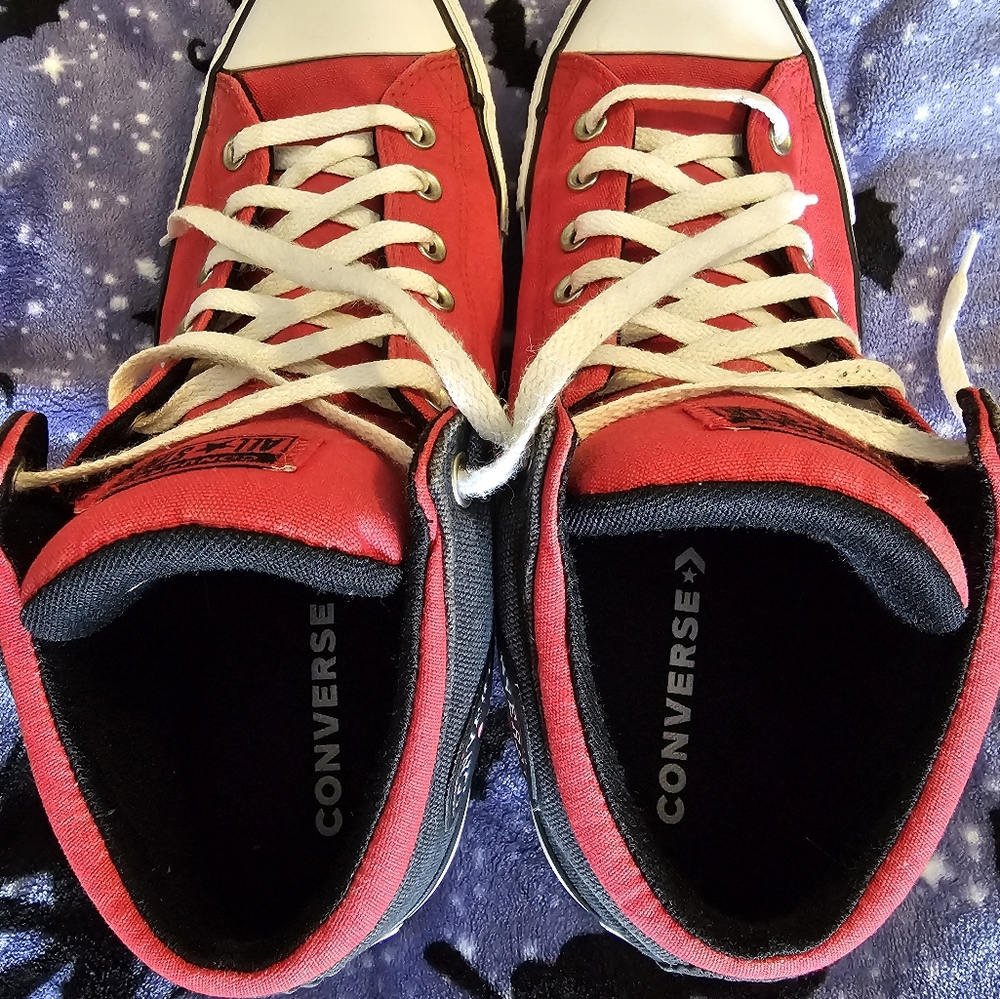 Converse Chuck Taylor All Star High Street Mens 12 Red / Black Athletic Sneaker - Picture 7 of 8